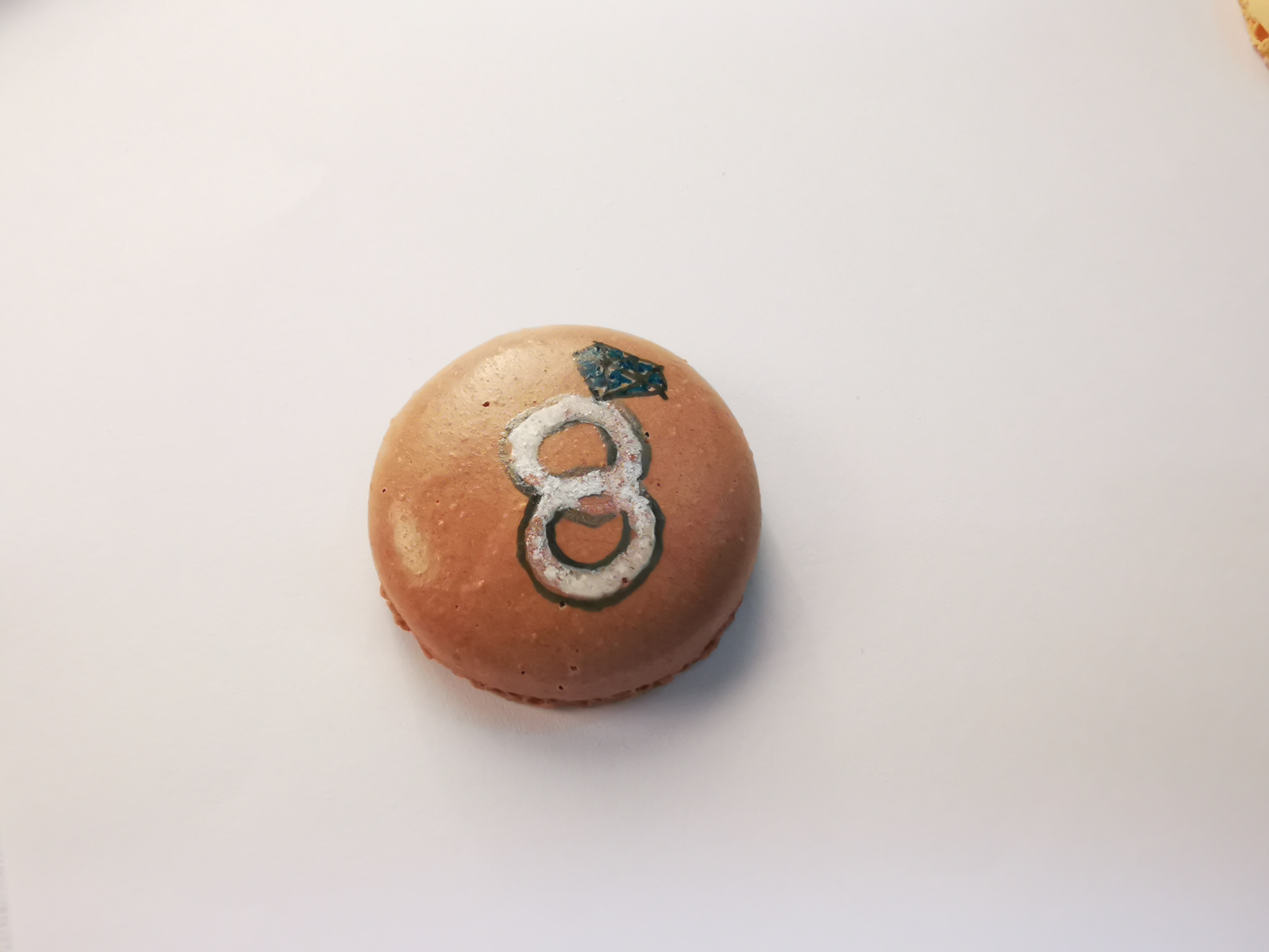 Marqueur de craie comestible en argent